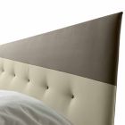 Manželská postel s moderním designem v umělé kůži Made in Italy - Carmelo Viadurini