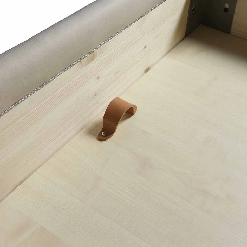 Manželská postel s úložným prostorem, moderní design Iorca Bolzan Viadurini