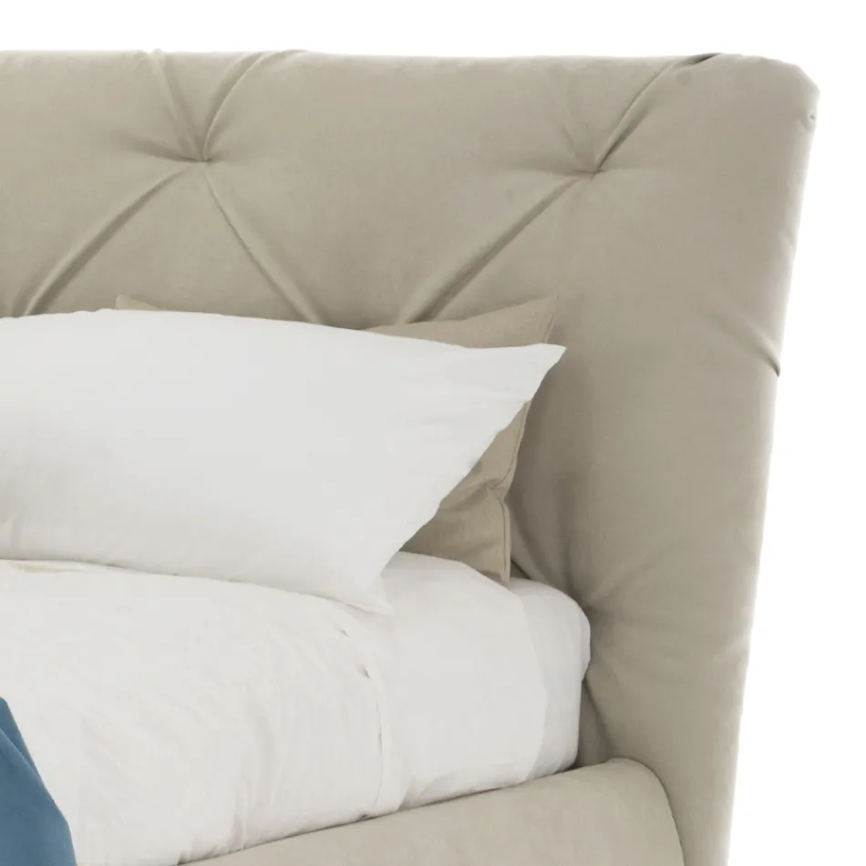 Manželská postel s moderním designovým kontejnerem Made in Italy – Gaven Viadurini