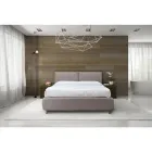 Manželská postel s volitelným úložným prostorem a nožičkami Made in Italy – Birba Viadurini