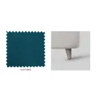 Manželská postel s volitelným úložným prostorem a nožičkami Made in Italy – Birba Viadurini