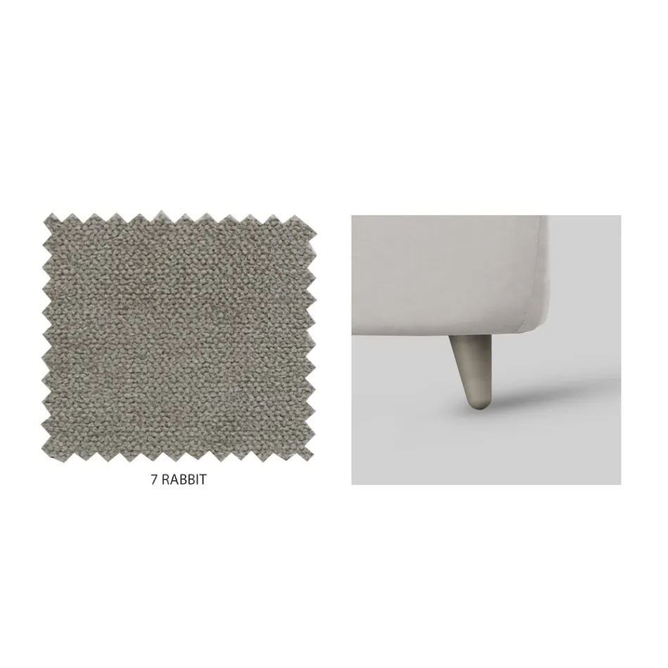 Manželská postel s volitelným úložným prostorem a nožičkami Made in Italy - Birba Viadurini