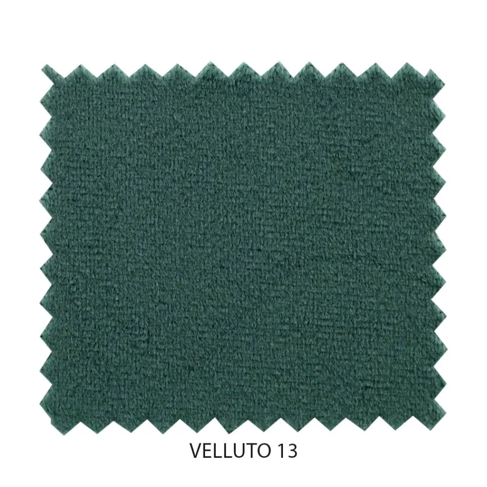 Manželská postel s polstrovaným rámem postele a železným čelem - Nebbia Viadurini