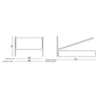 Manželská postel s polstrovaným rámem postele a železným čelem - Nebbia Viadurini