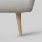 Manželská postel s čalouněným rámem postele v látce Made in Italy - Rolly Viadurini