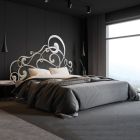 Manželská postel s železným rámem Made in Italy - Pongo Viadurini