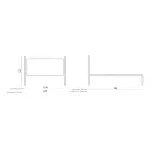 Manželská postel s železným rámem Made in Italy - Pongo Viadurini