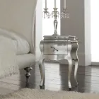 Manželská postel s polštáři, matrací a 2 nočními stolky Made in Italy - Natural Viadurini