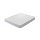 Manželská postel s polštáři, matrací a 2 nočními stolky Made in Italy - Natural Viadurini