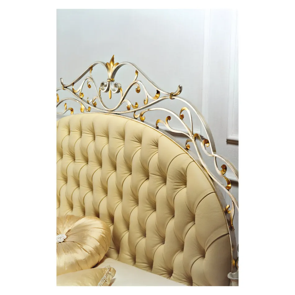 Manželská postel s matrací, polštáři a 2 nočními stolky Made in Italy - Laki Viadurini