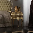 Manželská postel s matrací, polštáři a 2 nočními stolky Made in Italy - Laki Viadurini