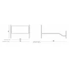 Manželská postel s koordinovaným kortenovým podnožím - Peter Viadurini