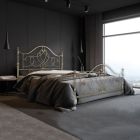Manželská postel s koordinovaným podnožím v různých povrchových úpravách - Vel Viadurini