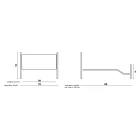 Manželská postel s koordinovaným železným podnožím Made in Italy - Chic Viadurini