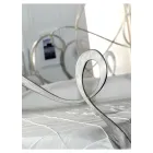 Manželská postel s odpovídající podnožkou, matrací a 2 nočními stolky - Nebbia Viadurini