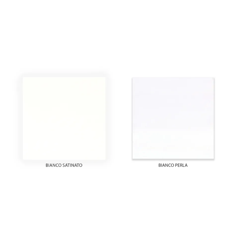 Manželská postel s odpovídající podnožkou, matrací a 2 nočními stolky - Nebbia Viadurini