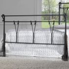 Manželská postel s podnožkou v různých povrchových úpravách Made in Italy - Finish Viadurini