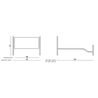 Manželská postel s podnožkou v různých povrchových úpravách Made in Italy - Finish Viadurini