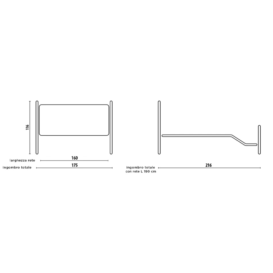 Manželská postel s podnožkou v různých povrchových úpravách Made in Italy - Finish Viadurini