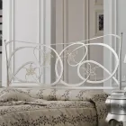 Manželská postel s podnožkou v různých povrchových úpravách Made in Italy - Natural Viadurini