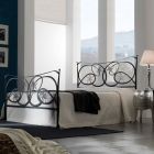 Manželská postel s podnožkou v různých povrchových úpravách Made in Italy - Natural Viadurini