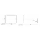 Manželská postel s podnožkou v různých povrchových úpravách Made in Italy - Natural Viadurini