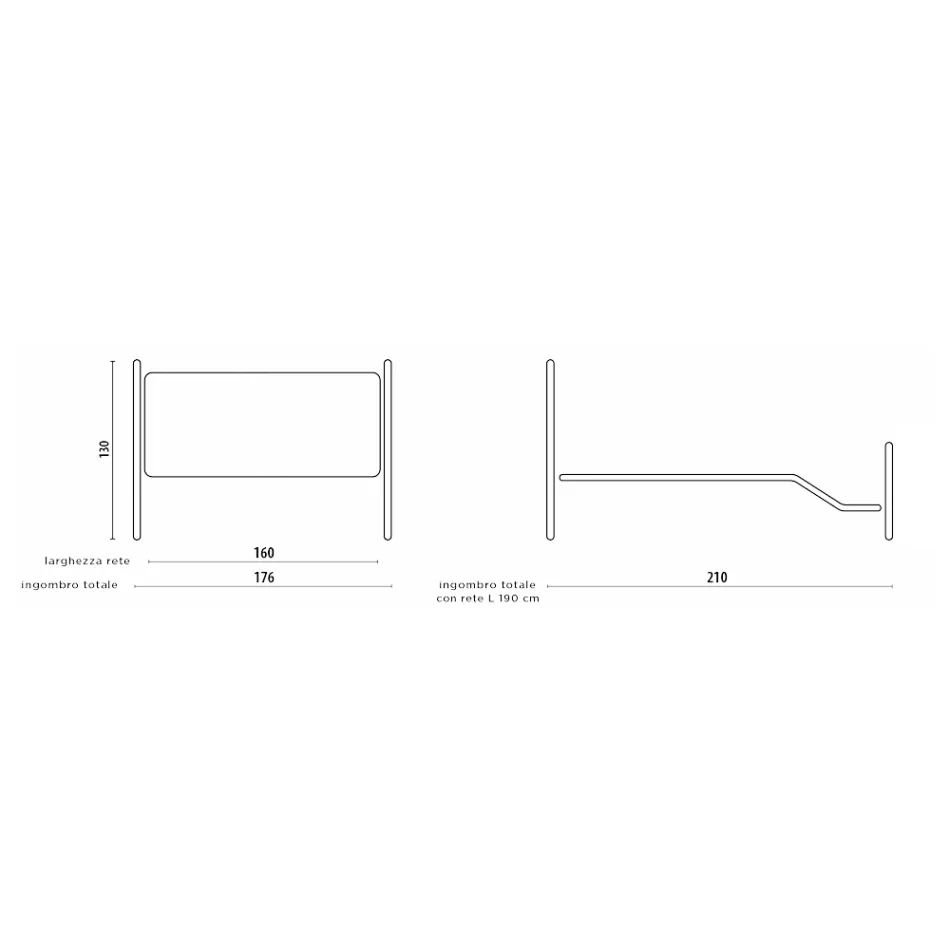 Manželská postel s podnožkou v různých povrchových úpravách Made in Italy - Natural Viadurini