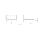 Manželská postel s podnožkou, matrací, polštáři a 2 nočními stolky - Lampo Viadurini