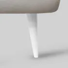 Manželská postel s železným čelem, 2 nočními stolky a matrací - Design Viadurini