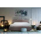 Manželská postel s železným čelem a polštáři Made in Italy - Peter Viadurini