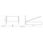 Manželská postel s železným čelem a polštáři Made in Italy - Peter Viadurini