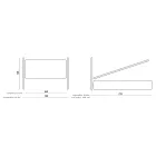 Manželská postel s železným čelem a polstrovaným rámem postele Made in Italy - Kenzo Viadurini