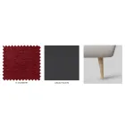 Manželská postel s železným čelem a polstrovaným rámem postele Made in Italy - Kenzo Viadurini