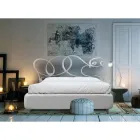 Manželská postel s železným čelem a polstrovaným rámem postele Made in Italy - Kenzo Viadurini