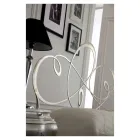 Manželská postel s pevným železným čelem Made in Italy - Nebbia Viadurini