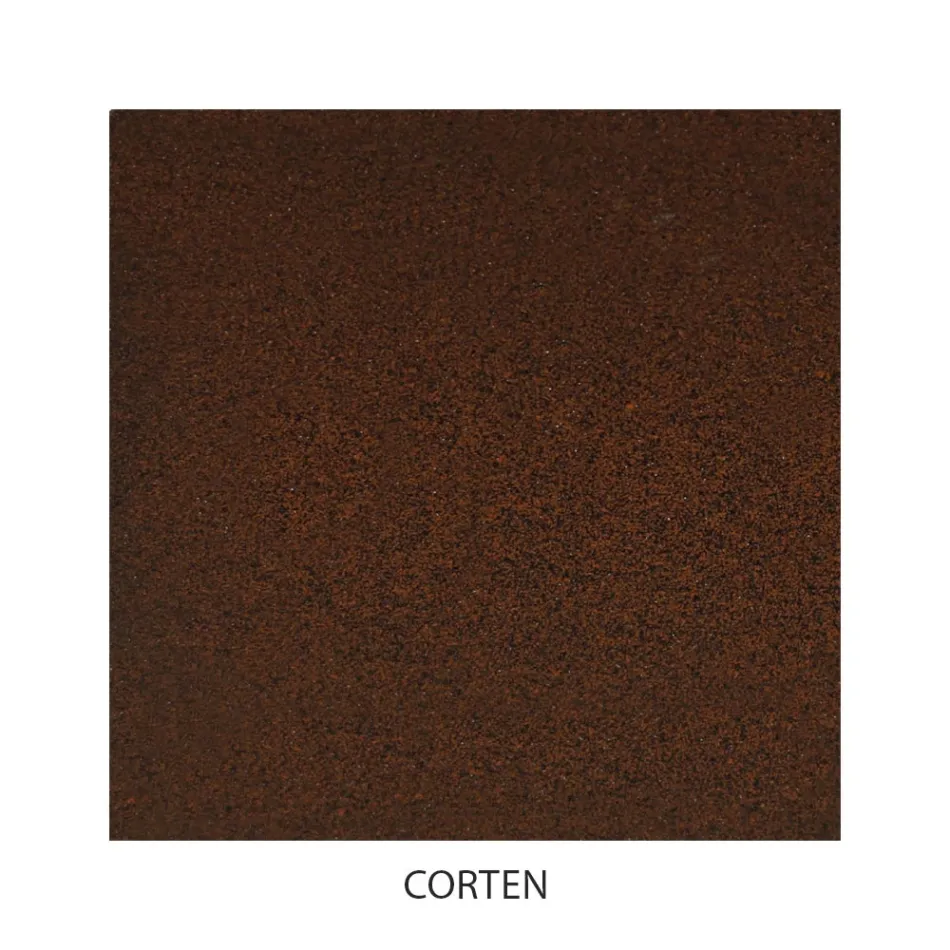 Manželská postel s pevným železným čelem Made in Italy - Nebbia Viadurini