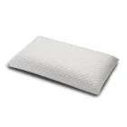 Manželská postel s čelem se 2 polštáři, matrací a 2 nočními stolky - Life Viadurini