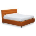 Manželská postel s čelem z ekokůže nebo látky vyrobené v Itálii - Buddy