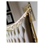 Klasická manželská postel ze železa a kůže Made in Italy - King Viadurini