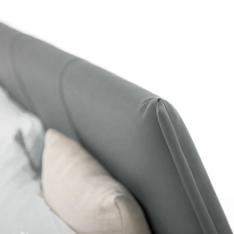 Luxusní designová manželská postel z ekokůže nebo látky Made in Italy – Generus Viadurini