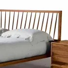 Design dvojlůžka 160x200cm s pevnou základnou Alain ořech Viadurini