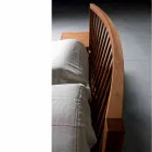 Design dvojlůžka 160x200cm s pevnou základnou Alain ořech Viadurini