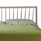 Design dvojlůžka 160x200cm s pevnou základnou Alain ořech Viadurini