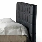 Dvojlůžko design s polstrovanou čalouněnou deskou Leilo, 160x200 cm Viadurini