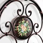 Manželská postel s tepaného železa návrh vytvořený Alexa Viadurini