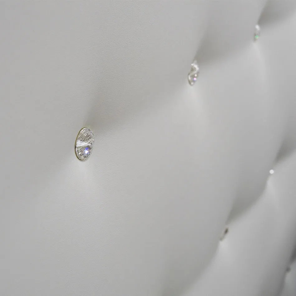 Luxusní manželská postel s boxem a Swarovski Made in Italy – Little Heart Viadurini