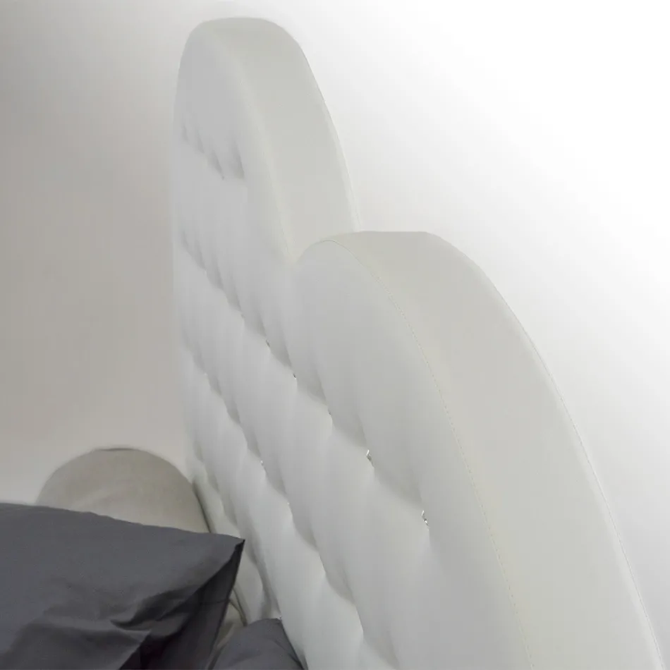 Luxusní manželská postel s boxem a Swarovski Made in Italy – Little Heart Viadurini