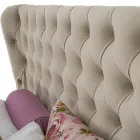 Luxusní manželská postel s boxem a čelem Capitonnè Made in Italy - Papero Viadurini