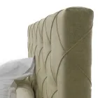 Luxusní čalouněná manželská postel s úložným boxem Made in Italy – Torn Viadurini