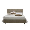Luxusní polstrovaná manželská postel s úložným boxem Made in Italy - Roztrhané